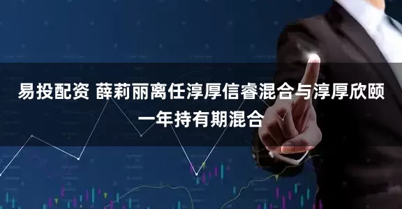 易投配资 薛莉丽离任淳厚信睿混合与淳厚欣颐一年持有期混合