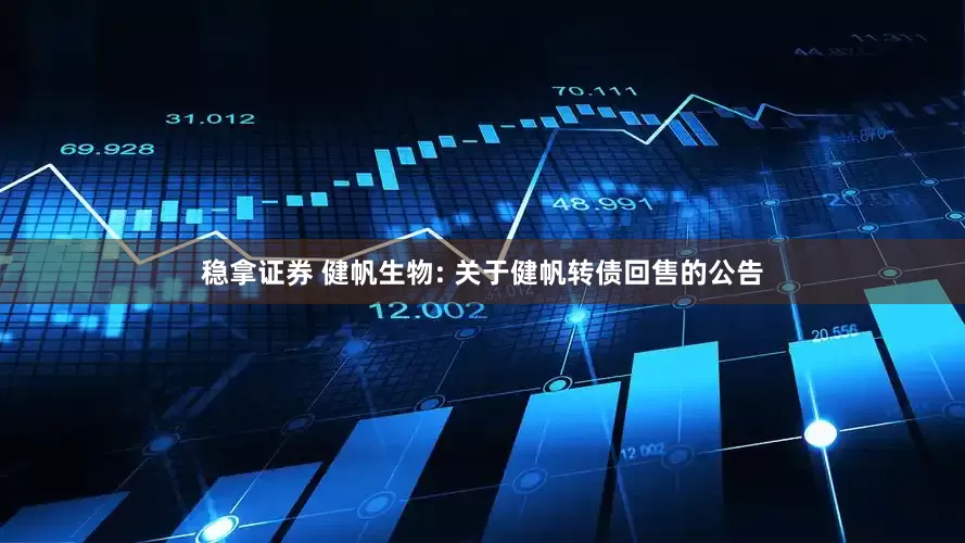 稳拿证券 健帆生物: 关于健帆转债回售的公告